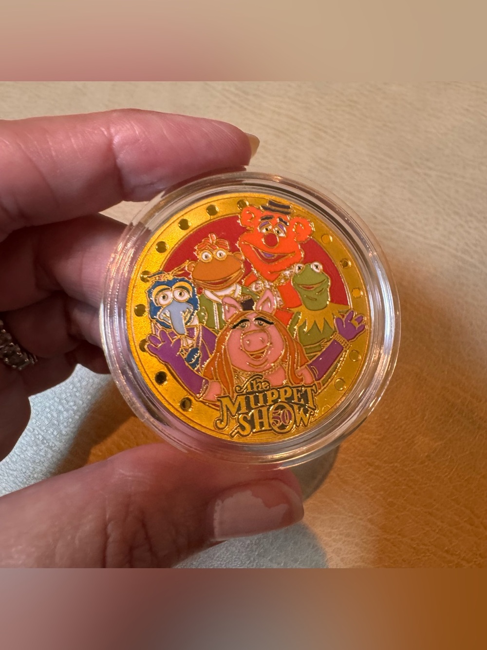 D23 Ultimate Disney Fan Event The Muppet Show 50 50th Medallion Coin In Case